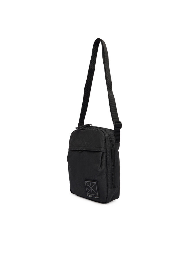 Calvin Klein Umhängetasche Calvin Klein Utility Emblem Reporter LV04D3303G Schwarz