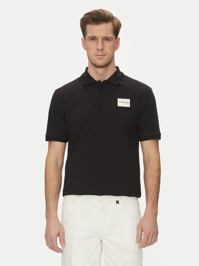 Richmond X Richmond X Poloshirt UMP25170PO Schwarz Regular Fit