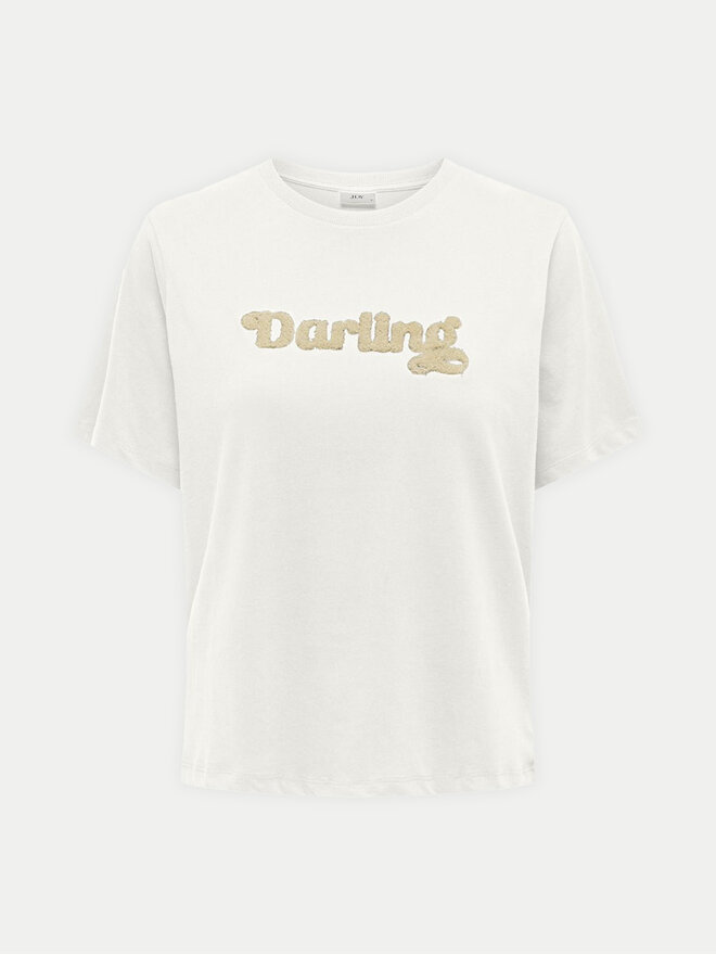 JDY JDY T-Shirt Felisa 15300408 Εκρού Regular Fit