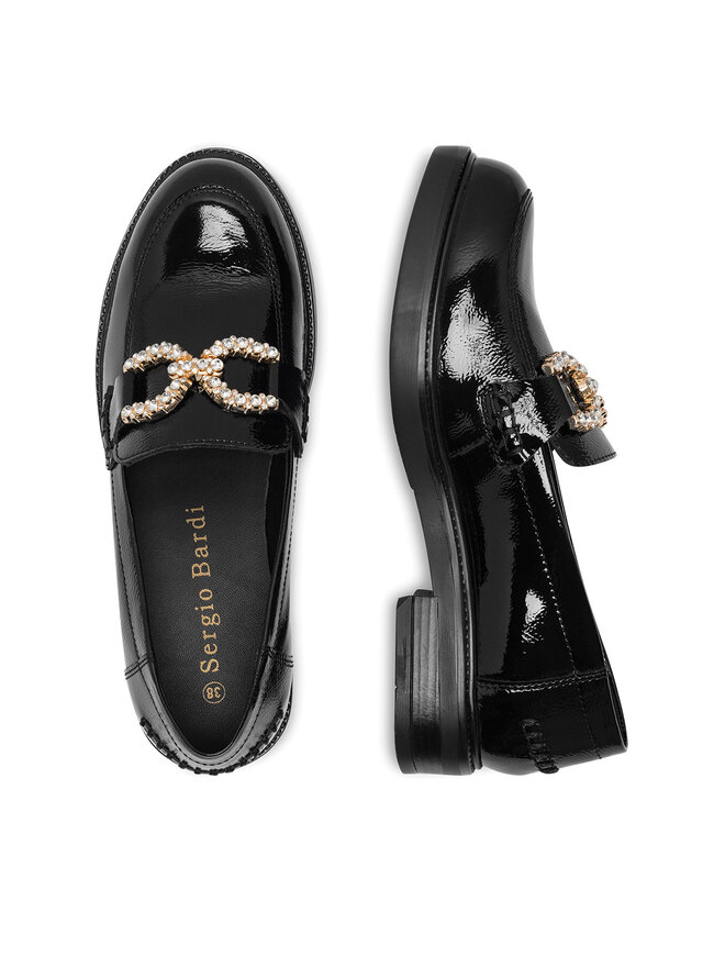 Sergio Bardi Loaferke Sergio Bardi WI16-D1013-01SB Črna