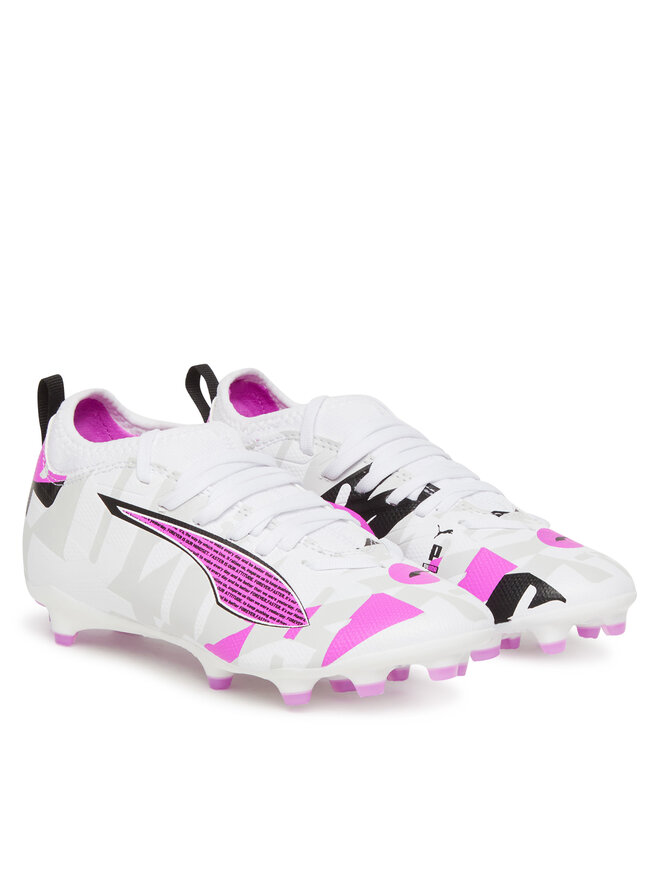 Puma Futbalové topánky Puma Ultra 5 Match Forever Fg/Ag Jr 108413 01 Biela