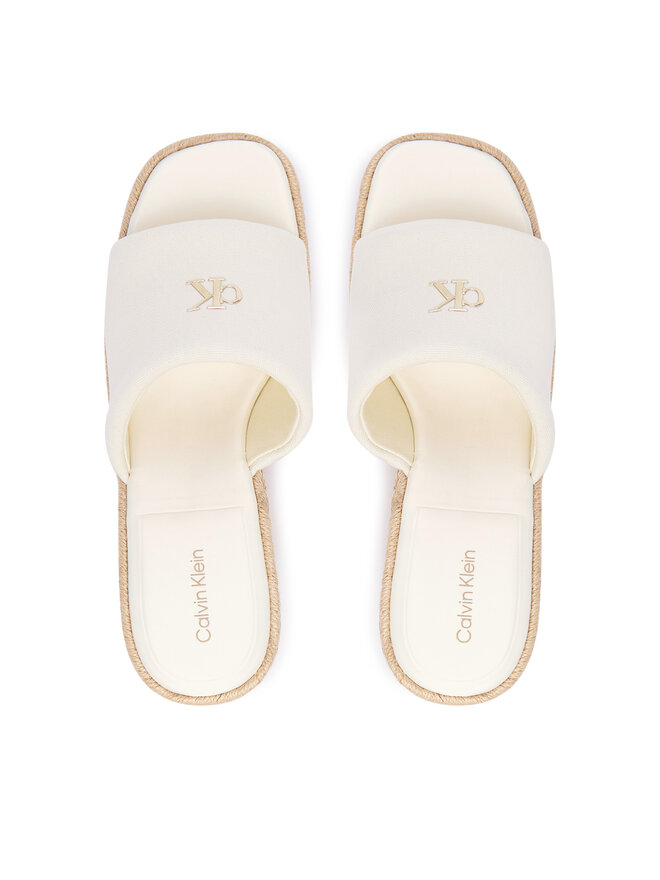 Calvin Klein Espadrilles Calvin Klein Wedge Espad 70 Canvas Mg HW0HW03282 Creme