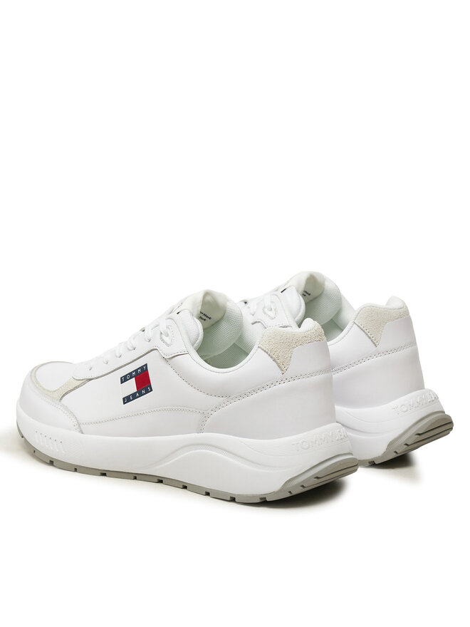 Tommy Jeans Αθλητικά Tommy Jeans Tjm Runner Full Leather Ess EM0EM01445 Λευκό