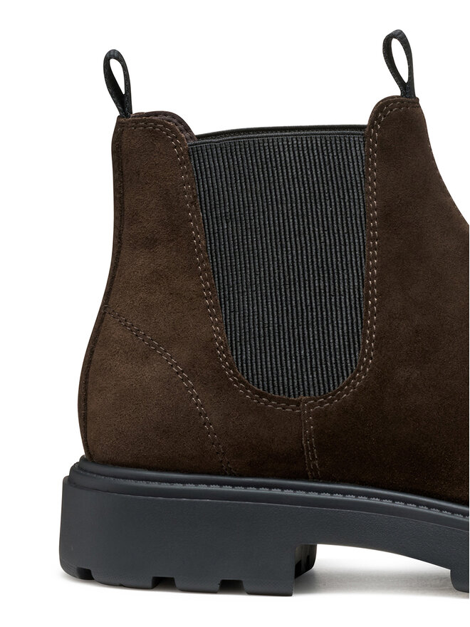 Geox Kotníková obuv s elastickým prvkem Geox U Spherica Ec7 U46FRA 00022 C6006 Hnědá