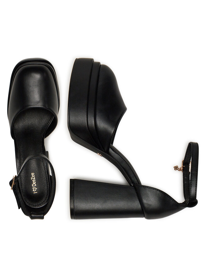 DeeZee Półbuty DeeZee LW85478-6 Czarny