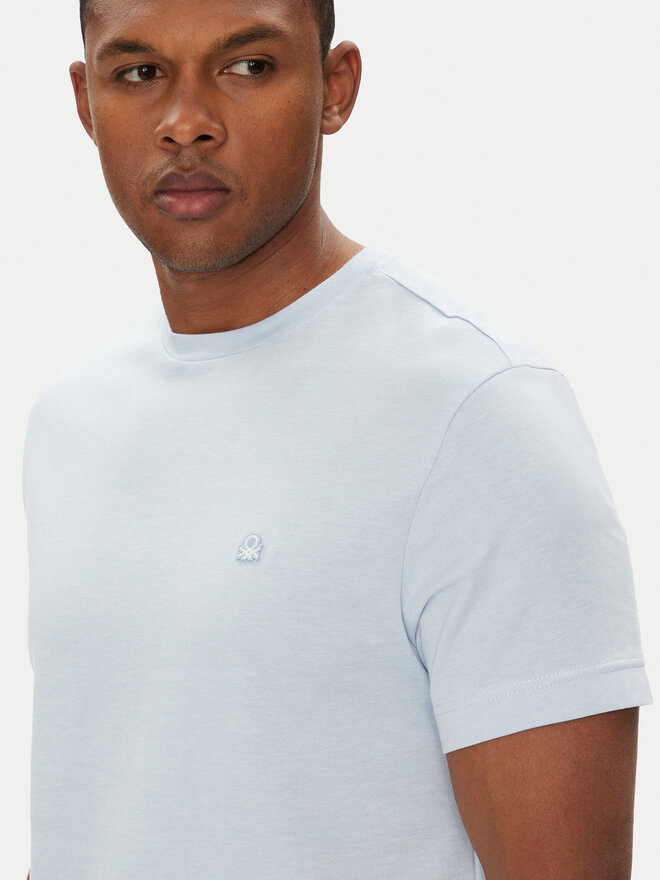 United Colors Of Benetton United Colors Of Benetton Camiseta 3M4WU1088 Azul Relaxed Fit