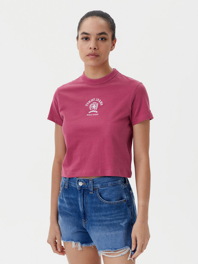 Tommy Jeans Tommy Jeans Camiseta Varsity DW0DW20317 Rosa Regular Fit