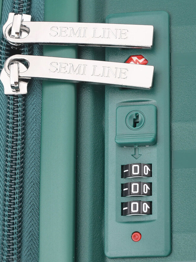 Semi Line Велика валіза Semi Line T5910-4 Зелений