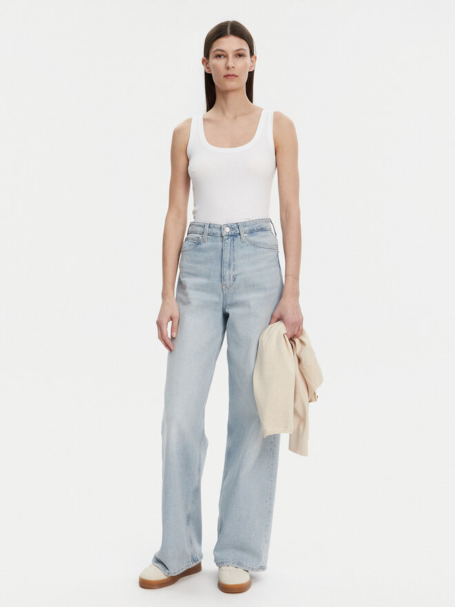 Gap Gap Top 540670-02 Weiß Slim Fit