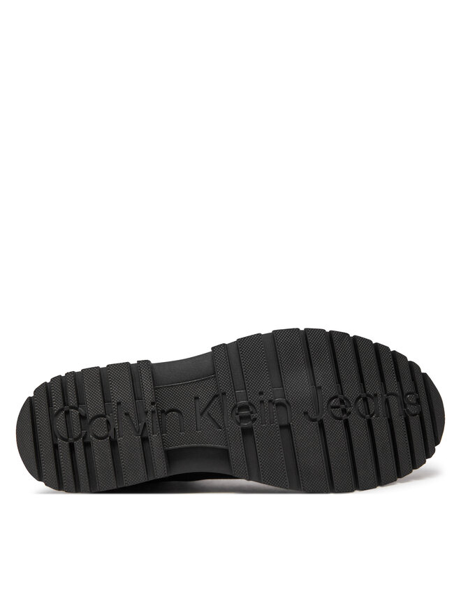 Calvin Klein Jeans Μποτάκια με λάστιχο Calvin Klein Jeans Eva Mid Chelsea Boot Lth YM0YM00750 Μαύρο