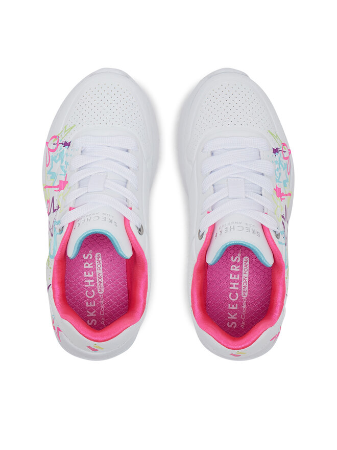 Skechers Sneakersy Skechers Uno Lite - My Drip 310391L/WMN Bílá