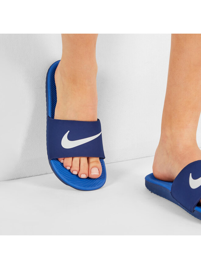 Mules sandales de bain Nike Kawa Slide GS PS 819352 404 Bleu marine chaussures