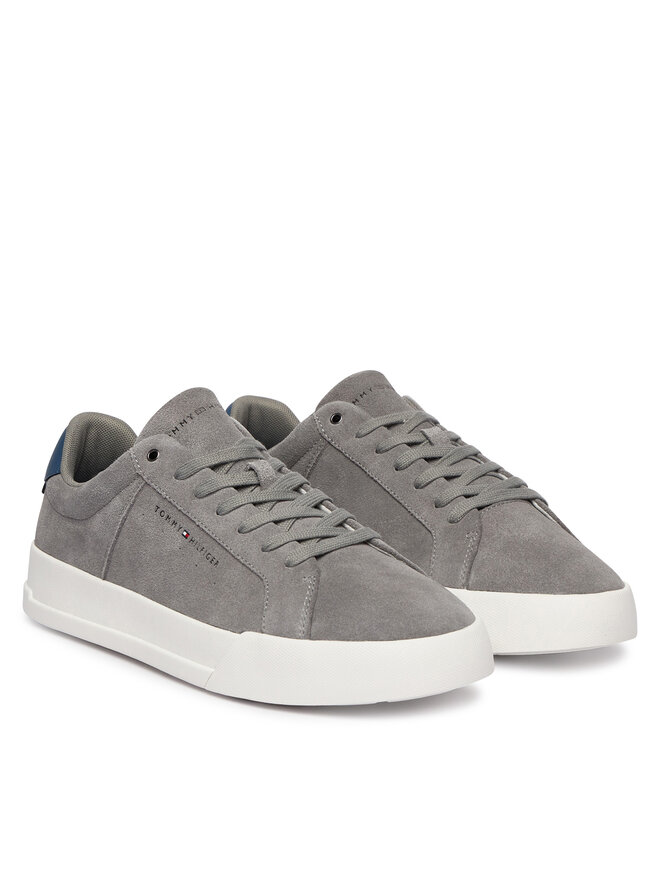 Tommy Hilfiger Sneakers Tommy Hilfiger Th Court Suede FM0FM05824 Grau