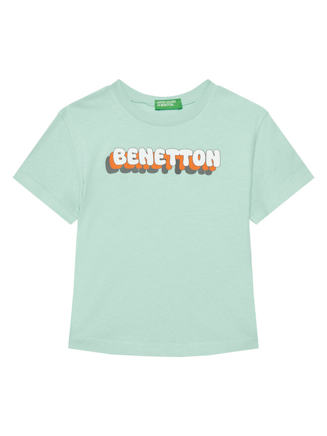 United Colors Of Benetton United Colors Of Benetton Póló 3I1XG10HT Zöld Regular Fit