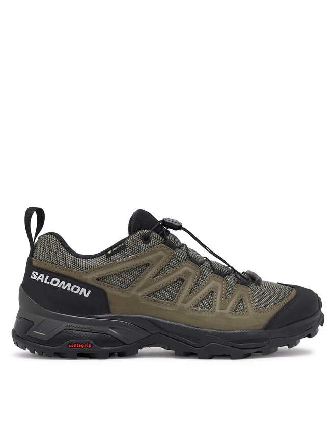 Salomon Scarpe da trekking Salomon X Ward Leather GORE-TEX L47182200 Verde