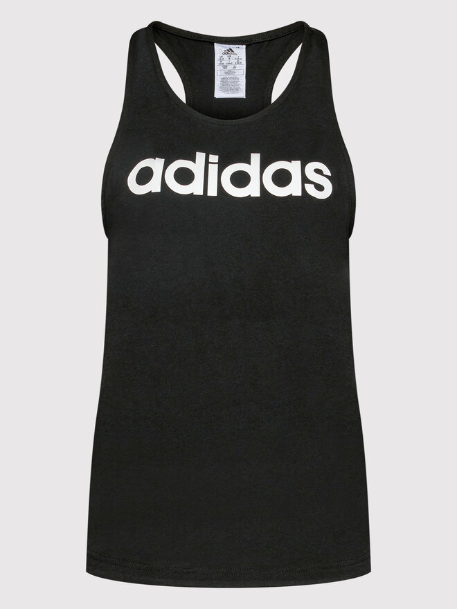 adidas adidas Marškinėliai Essentials Logo GL0566 Juoda Regular Fit