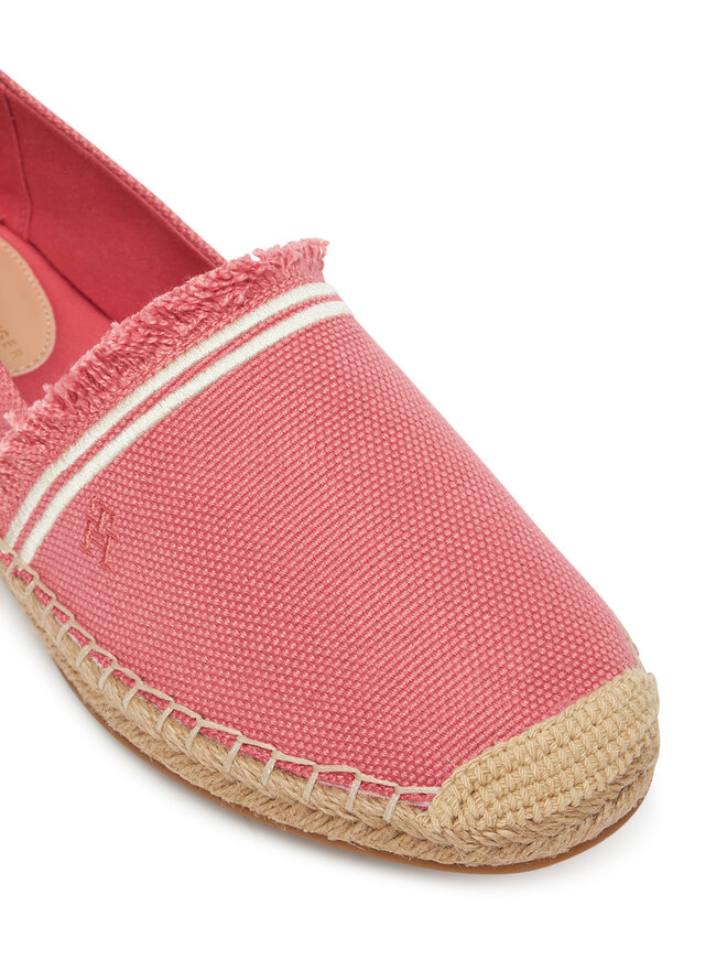 Tommy Hilfiger Εσπαντρίγιες Tommy Hilfiger Fringe Canvas Closed Espadrille FW0FW08881 Ροζ