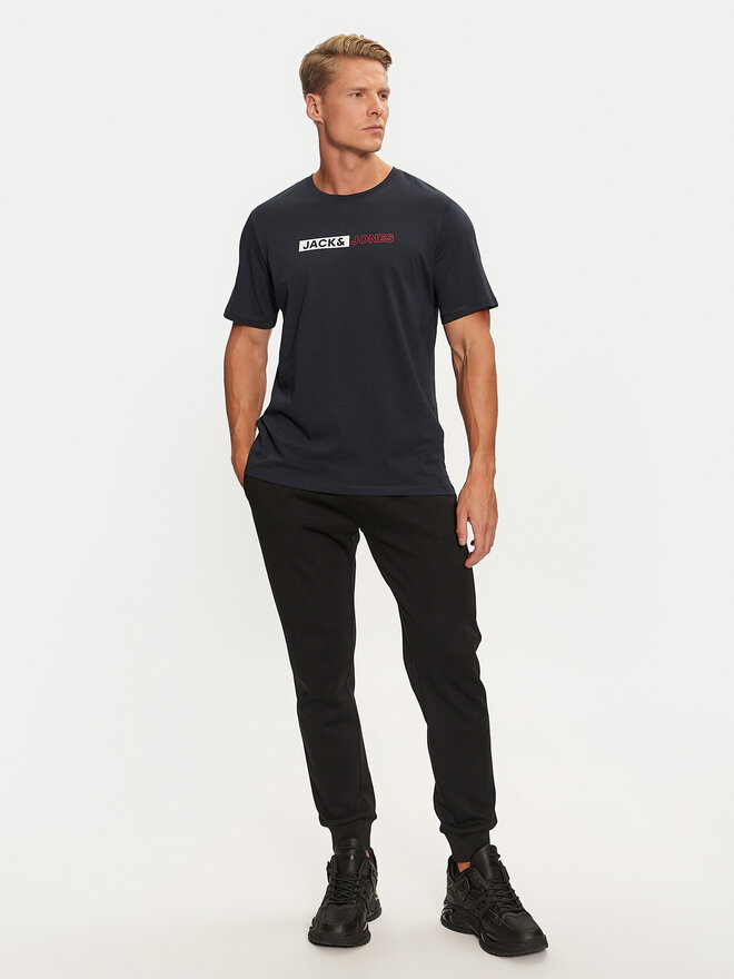 Jack&Jones Jack&Jones Póló Corp 12233999 Sötétkék Standard Fit