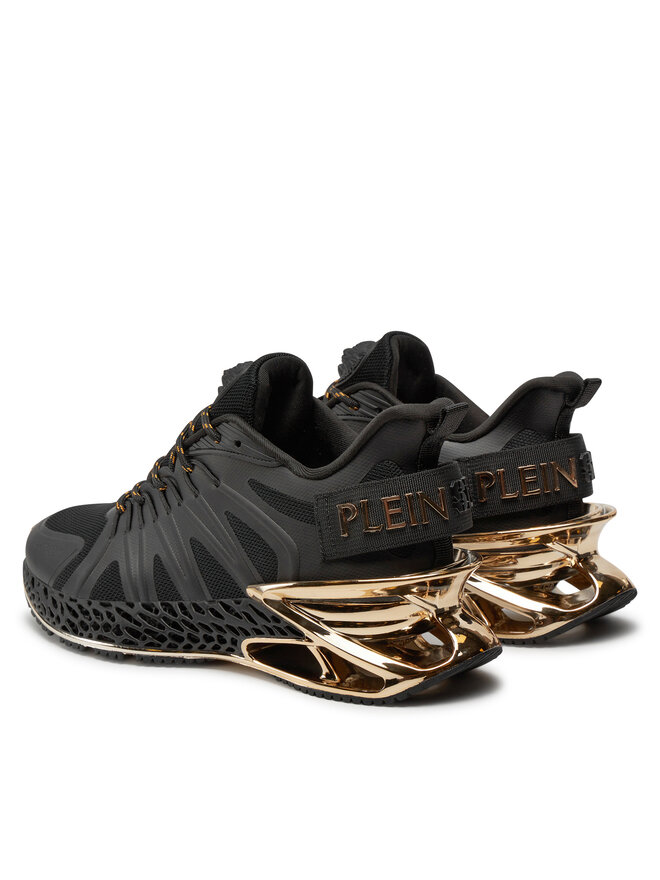 Plein Sport Tenisice Plein Sport Chrome Tiger Gen.X.-02 FACS USC0398 STE003N Crna