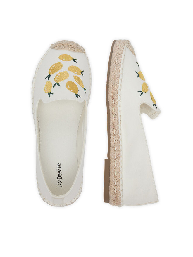 DeeZee Espadrilky DeeZee MXCR-229 Biela
