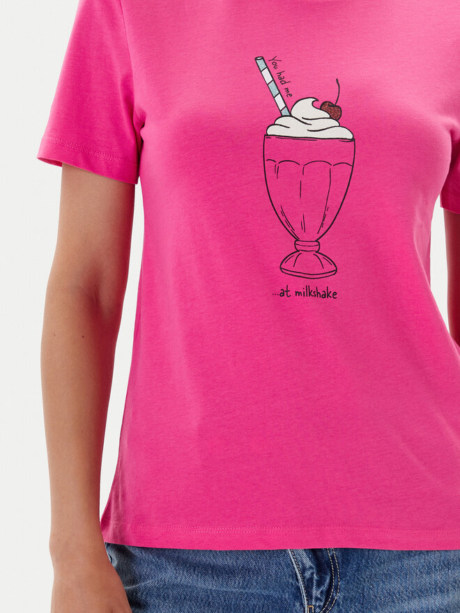 ONLY ONLY Marškinėliai Fun Life 15349901 Rožinė Regular Fit
