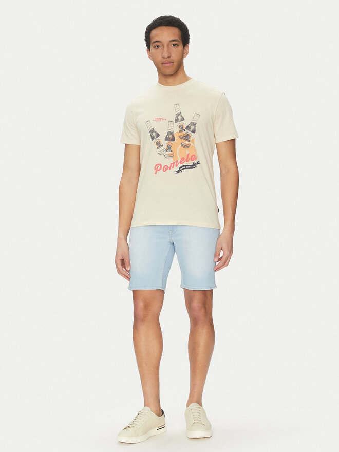 Blend Blend Camiseta 20718263 Beis Regular Fit