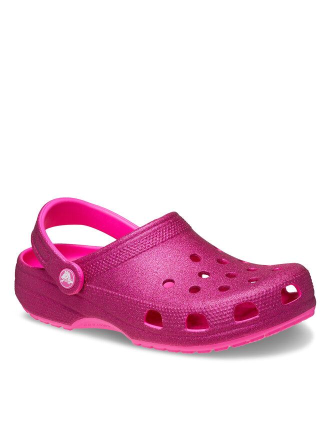 Pantoletten Crocs Classic Glitter Clog 205942 Rosa eschuhe
