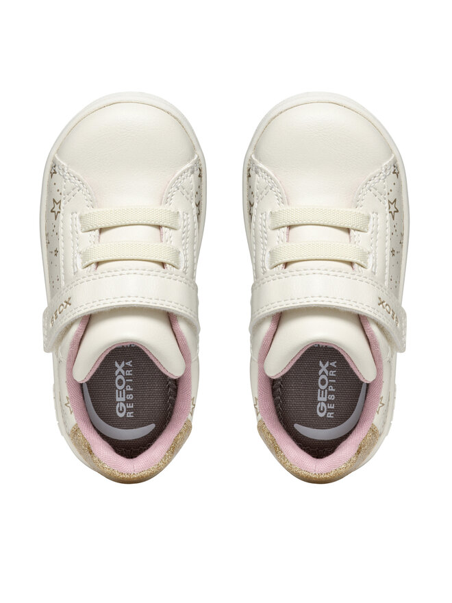 Geox Sneakersy Geox B Eclyper Girl B455MA 0BCKC C1K2L S Écru