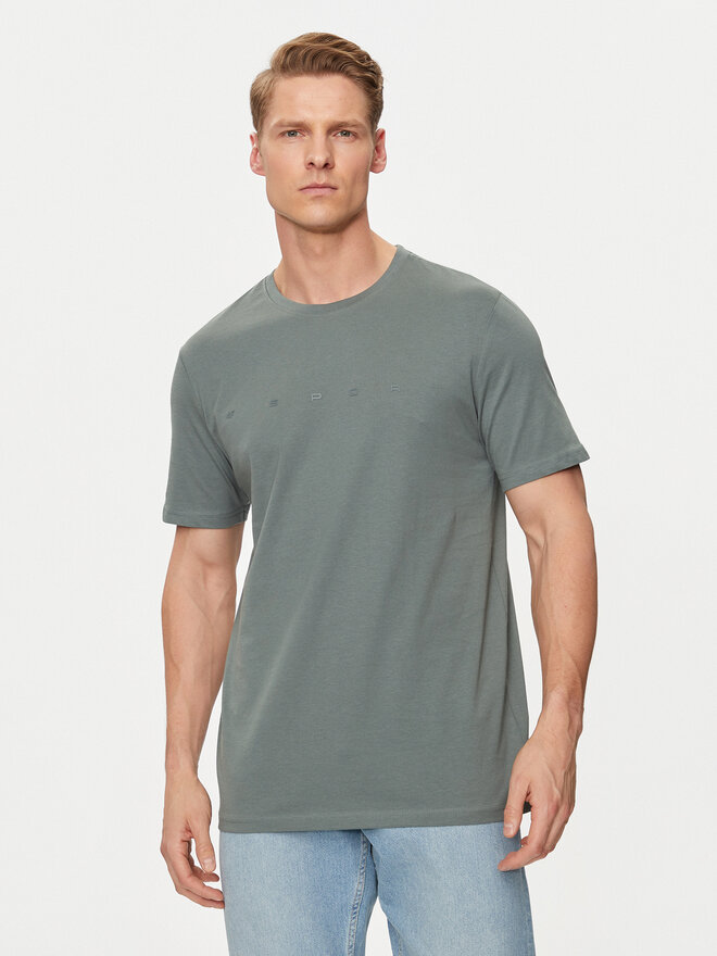 4F 4F T-Shirt 4FWSS24TTSHM1283 Πράσινο Regular Fit