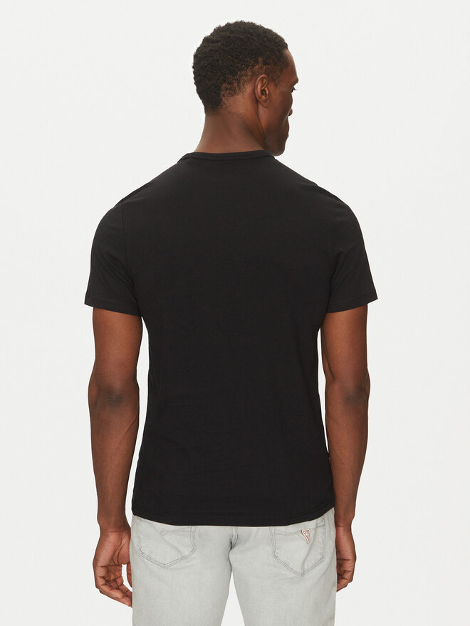 Guess Guess Marškinėliai M5GI04 I3Z14 Juoda Slim Fit
