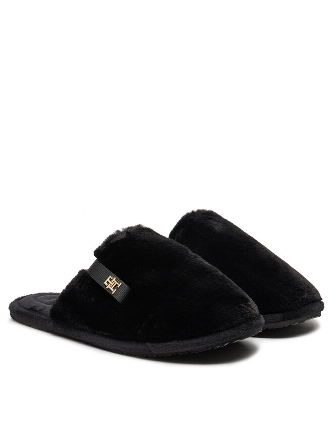 Tommy Hilfiger Hausschuhe Tommy Hilfiger Trenerzy Confort Home FW0FW08138 Schwarz