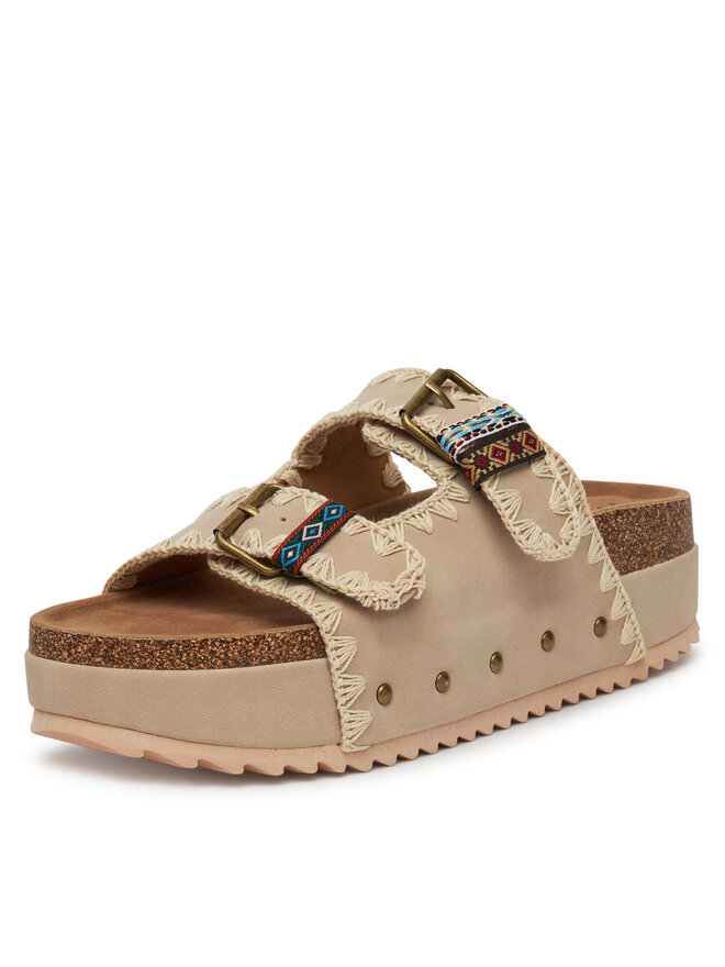 DeeZee Pantoletten DeeZee LB-P1684 Beige