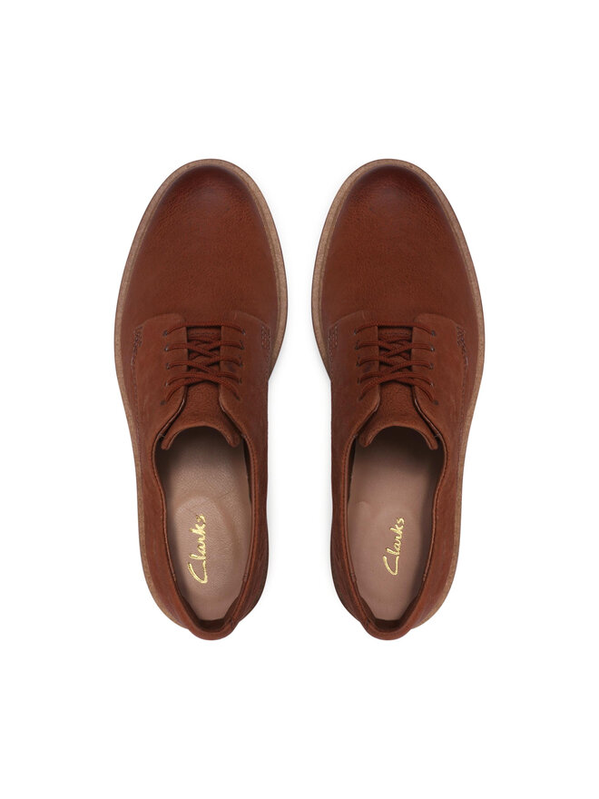 Clarks Туфлі Clarks Baille Stitch 261612764 Коричневий