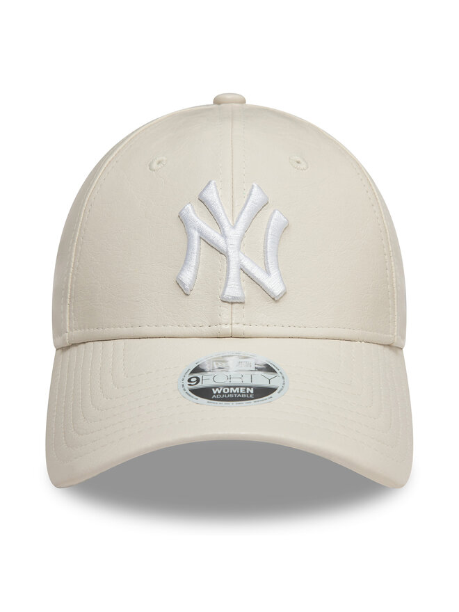 New Era Șapcă New Era New York Yankees Crinkled Pu 9Forty 60595393 Écru