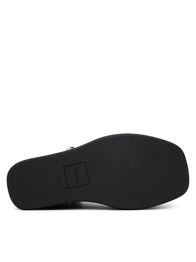 Calvin Klein Sandalen Calvin Klein Wedge 70 Sndl Webbing Lth HW0HW02882 Schwarz