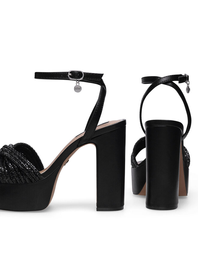 Nine West Сандали Nine West WFA2736-1 Черен