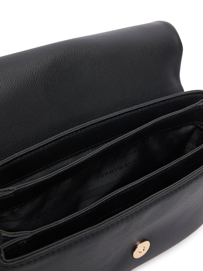 Tommy Hilfiger Handtasche Tommy Hilfiger Th Libre Conv Flap Crossover AW0AW19195 Schwarz