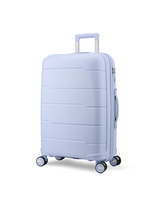 Semi Line Μεσαία Βαλίτσα Semi Line T5907-3 Γαλάζιο