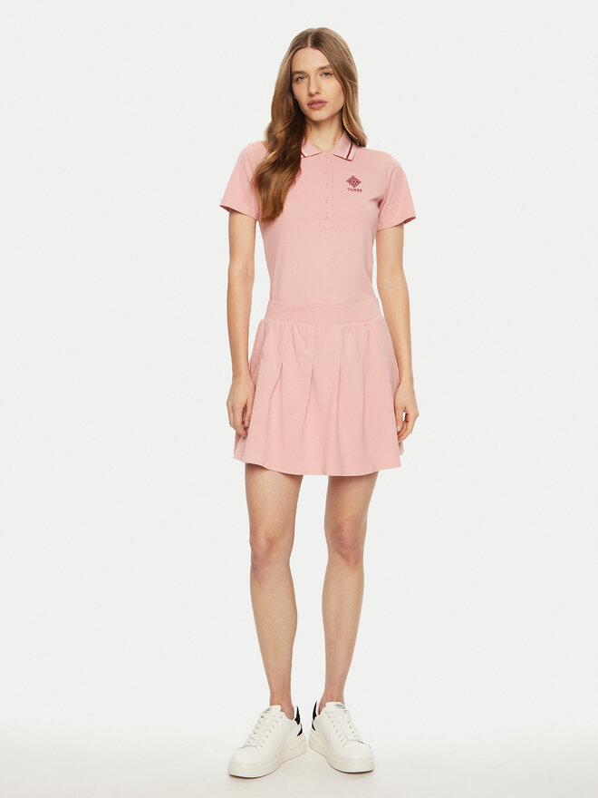 Guess Guess Polo marškinėliai V5RP02 KCOK1 Rožinė Regular Fit