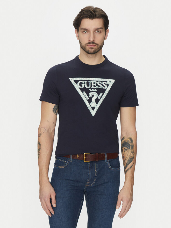 Guess Guess Póló M5GI06I3Z14 Sötétkék Classic Fit
