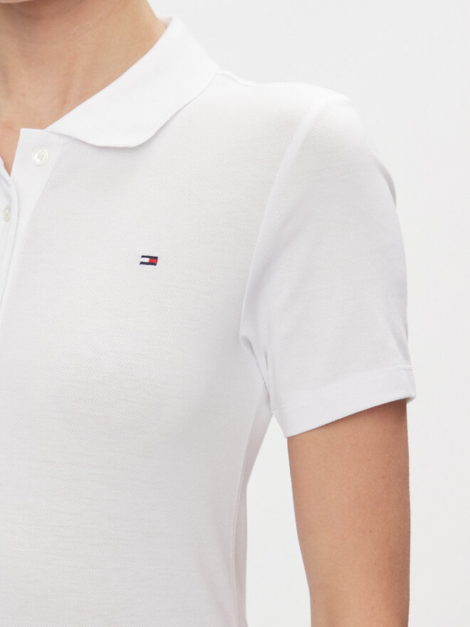 Tommy Hilfiger Tommy Hilfiger Poloshirt 1985 WW0WW42047 Weiß Slim Fit