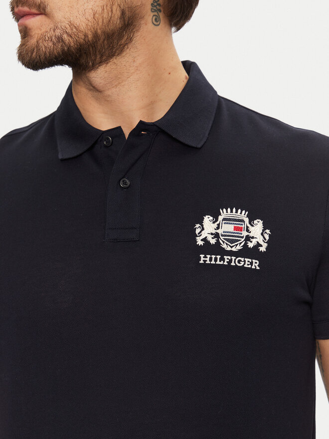 Tommy Hilfiger Tommy Hilfiger Polo Icon Graphic MW0MW37516 Tamnoplava Regular Fit