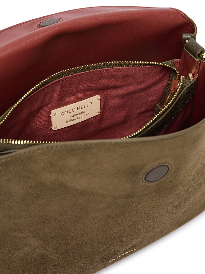 Coccinelle Handtasche Coccinelle VCL Coccinelletiggy Suede Bim E1 VCL 18 01 01 Khakifarben