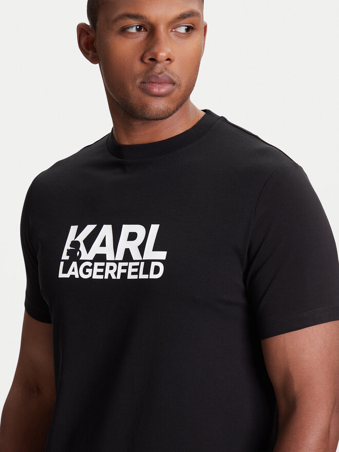KARL LAGERFELD KARL LAGERFELD Camiseta 755087 553235 Negro Regular Fit