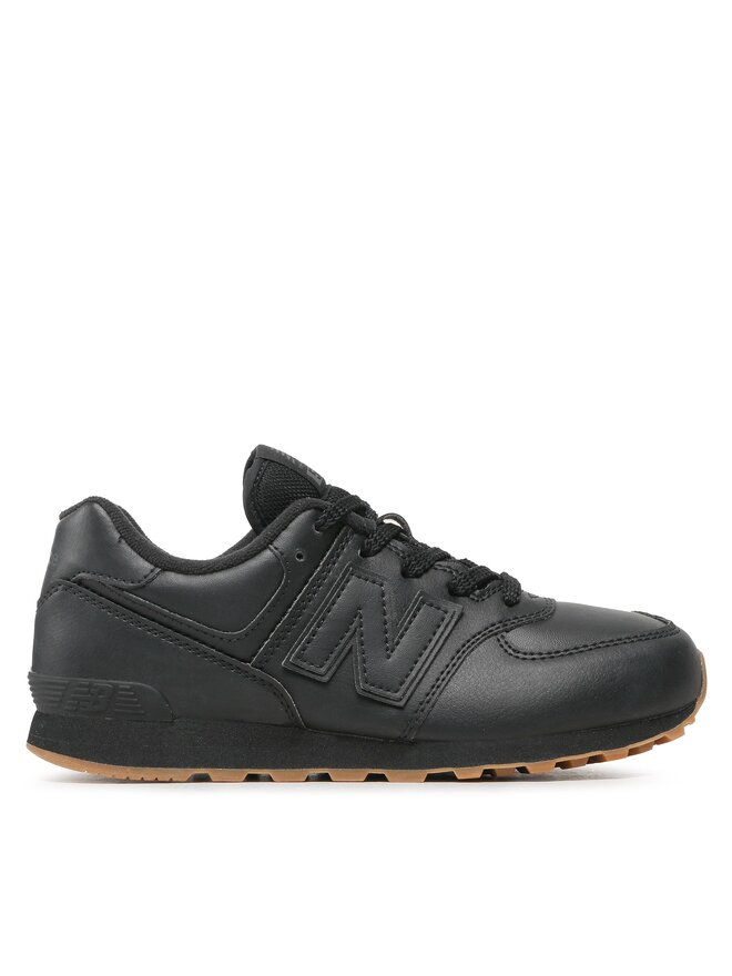 Black leather 574 new balance online
