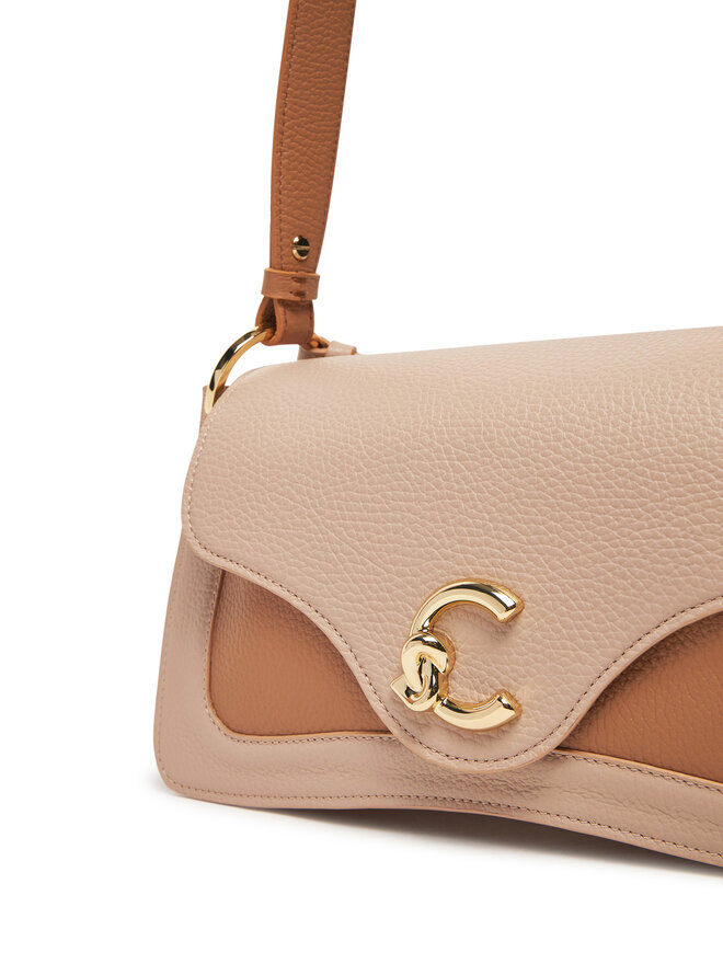 Coccinelle Τσάντα Coccinelle E1 SSM 12 01 01 Μπεζ