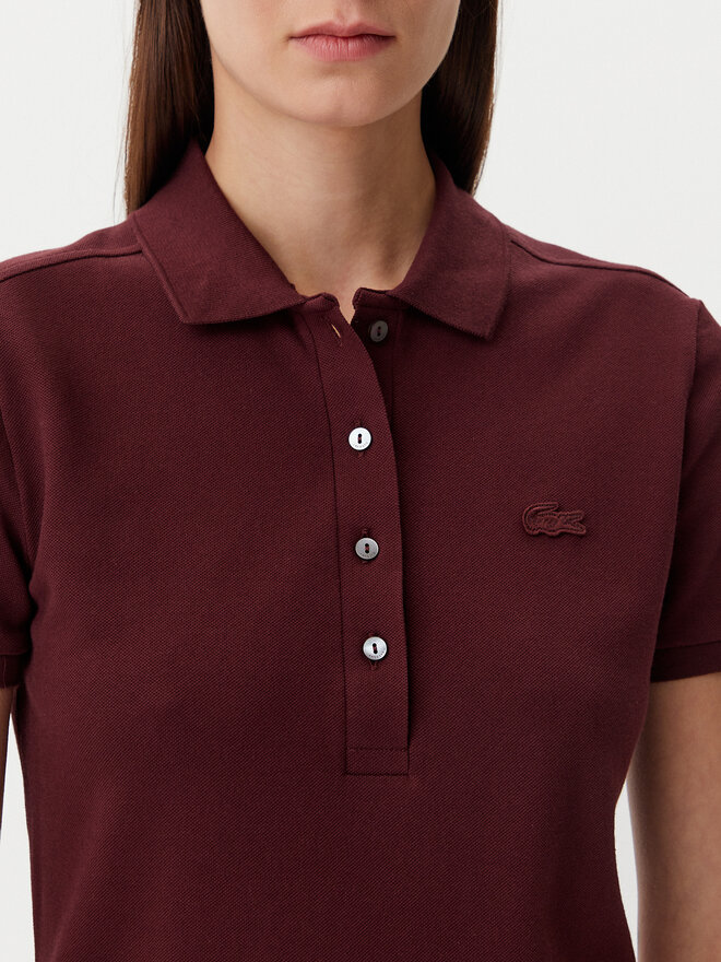 Lacoste Lacoste Poloshirt PF5462 Dunkelrot Slim Fit