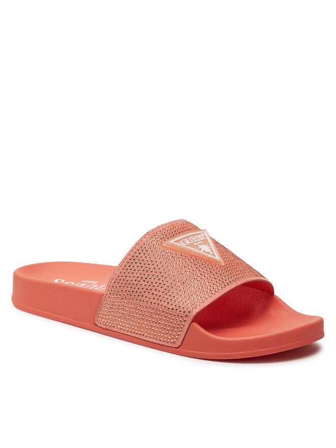Guess Klapki Guess E4GZ25 BB00F Pomarańczowy
