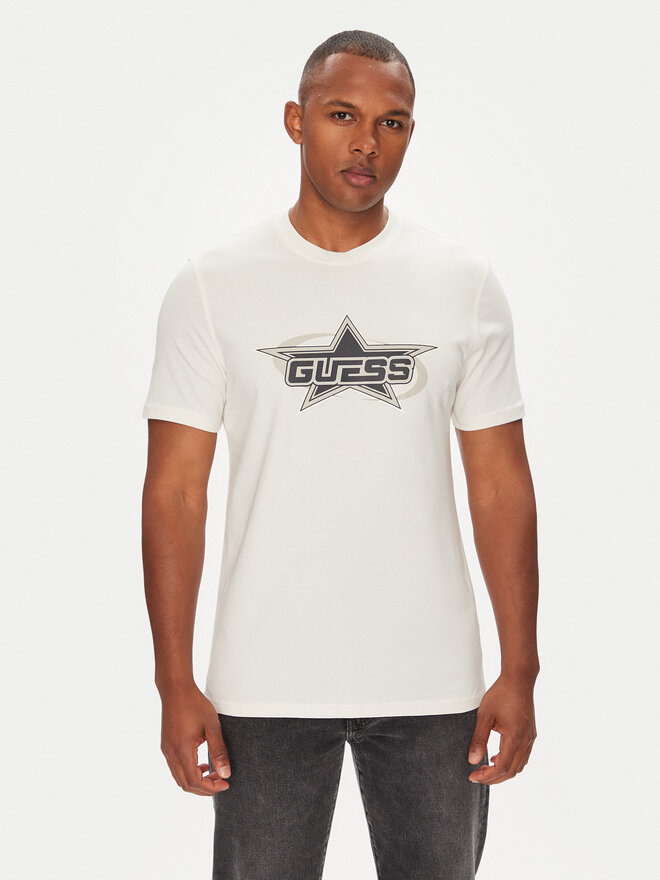 Guess Guess Marškinėliai Z5YI02 I3Z14 Balta Regular Fit
