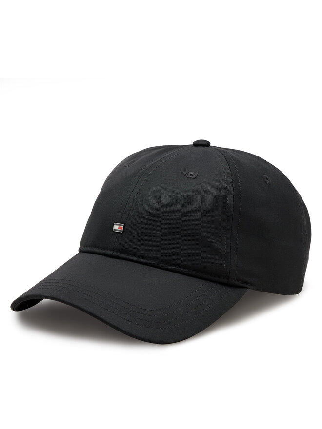 Tommy Hilfiger Καπέλο Jockey Tommy Hilfiger Flag Poly 6 Panel Cap AM0AM12530 Μαύρο